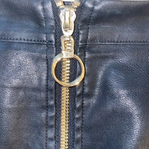 Leather Mini Skirt - Picture 3 of 4